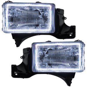 Dodge Ram Headlight Assemblies - ORACLE Lighting - Pre-Assembled Halo - White - `94-`02